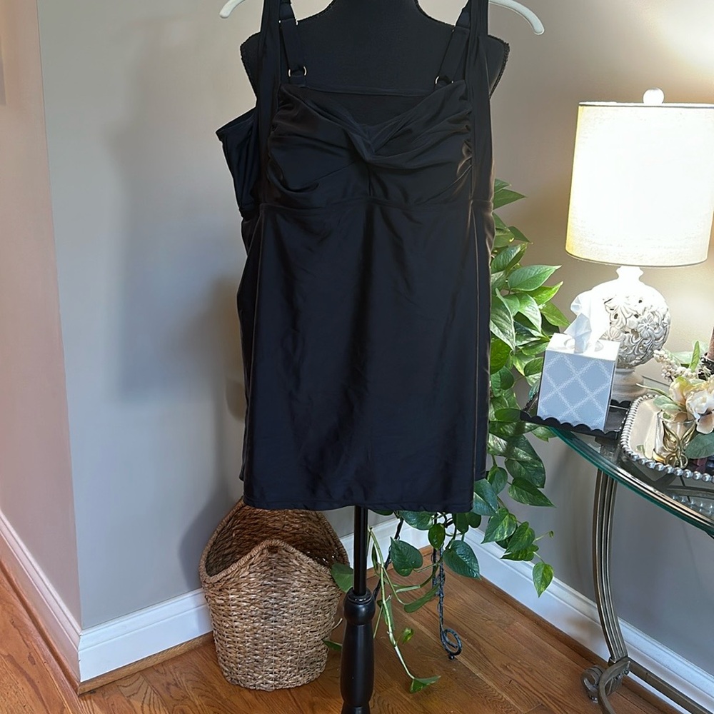 Ava & Viv Black one piece swim dress
